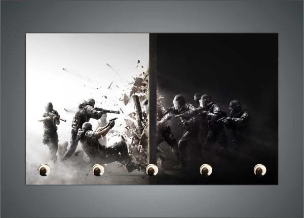 Porta Chaves Game Jogos Rainbow Six Organizador T02 - 3
