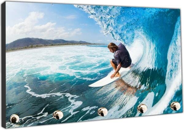 Porta Chaves Surf Surfista Praia Organizador Chaveiros T05 - 3
