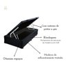 Cama Solteiro com Baú Blindado Preta Suede – Estrutura Reforçada e Pistão a Gás - 5