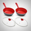 Ver imagem 4 de Jogo de Panelas Polishop Daybyday Antiaderente 4 Peças Vermelho