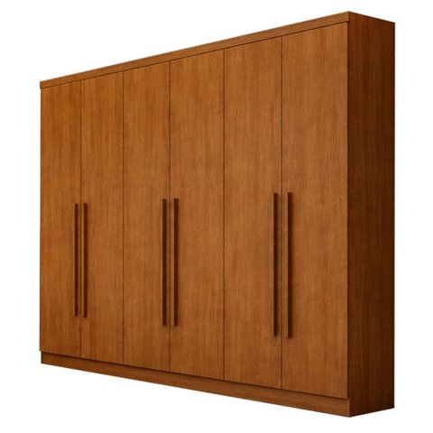 Guarda Roupa Casal Jalisco 6 Portas 4 Gavetas Cinamomo - Novo Horizonte