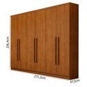 Ver imagem 3 de Guarda Roupa Casal Jalisco 6 Portas 4 Gavetas Cinamomo - Novo Horizonte
