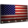 Porta Chaves Bandeira Estados Unidos Organizador Chaveiros - 2
