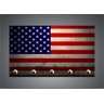Porta Chaves Bandeira Estados Unidos Organizador Chaveiros - 3