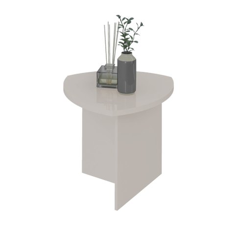 Mesa de Apoio Triangular Artely Delta 4497 Off White