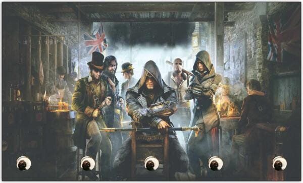 Porta Chaves Game Jogos Assassins Creed Organizador T01 - 1