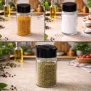 Ver imagem 6 de Kit 2 Porta Condimentos para Restaurantes e Lanchonetes 4 Frascos Preto