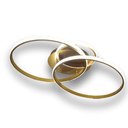 Ver imagem 7 de Lustre de Teto Fixo Led 45w Aneís Pendente 3 Cores em 1 Circles Dourado