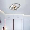 Ver imagem 2 de Lustre de Teto Fixo Led 45w Aneís Pendente 3 Cores em 1 Circles Dourado
