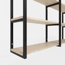 Ver imagem 3 de Prateleira Decorativa Elegante Organizadora Estilo Industrial Parede Sala Quarto Cozinha Marrom