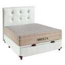 Ver imagem 5 de Cama Box Bau e Colchão Casal Molas Ensacadas Airflex + Cabeceira Branco