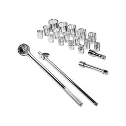 Jogo De Soquetes 3/4 Sextavado 21 Peças 19 A 50 Mm 9Pm Eda - 3