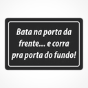 Ver imagem 1 de Tapete Capacho Estampado - 40cm X 60cm:bata na Porta da Frente... e Corra pra Porta do Fundo!