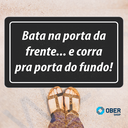 Ver imagem 3 de Tapete Capacho Estampado - 40cm X 60cm:bata na Porta da Frente... e Corra pra Porta do Fundo!