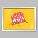 Ver imagem 1 de Quadro Cozinha Burger Leve Embora - 60x40cm - Moldura Caixa Branco