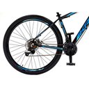 Ver imagem 5 de Bicicleta Aro 29 Krw Alumínio 24 Vel Freio a Disco Suspensão Dianteira S1 19 Preto-azul
