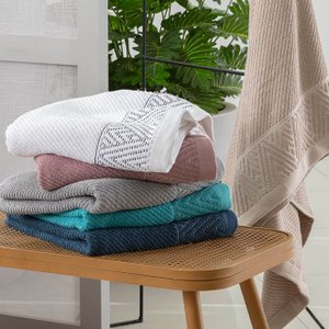 Toalha de Banho Jacquard Lisboa Turquesa