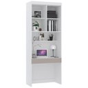 Ver imagem 3 de Escrivaninha Bancada Estudo Modulada 90cm Taiga Branco/cinnamon L01 - Mpozenato