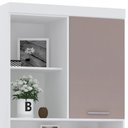 Ver imagem 4 de Escrivaninha Bancada Estudo Modulada 90cm Taiga Branco/cinnamon L01 - Mpozenato