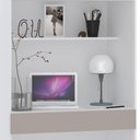 Ver imagem 5 de Escrivaninha Bancada Estudo Modulada 90cm Taiga Branco/cinnamon L01 - Mpozenato