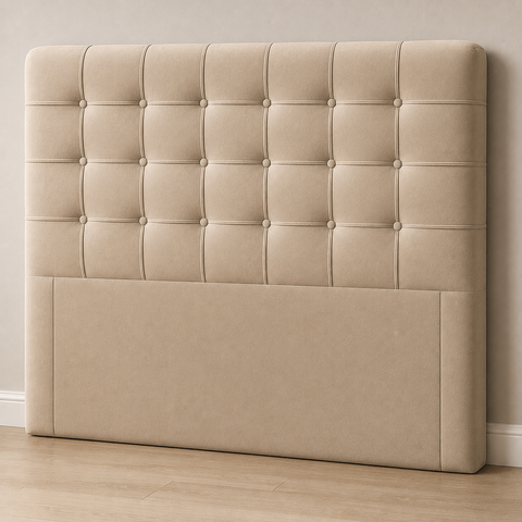 Cabeceira Cama Box Queen Ana 160 cm Estofada em Veludo com Frame