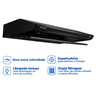Depurador de Ar Exaustor 80 Cm para Cozinha Preto Bivolt - 2
