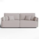 Ver imagem 2 de Sofá Living Modulado Torino Veludo Atenas Bege 240cm Fabrispuma