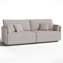 Ver imagem 1 de Sofá Living Modulado Torino Veludo Atenas Bege 240cm Fabrispuma