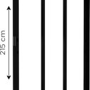 Ver imagem 2 de Porta Alumínio de Correr Lateral 3 Folhas Móveis 215cm x 150cm Lucasa Ideale Preto