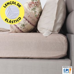 Jogo de Cama Lençol 4 Peças Casal Com Elástico Estampado 138x188x30cm BF Colchões - 2