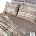 Ver imagem 3 de Jogo de Cama Lençol 4 Peças Casal Com Elástico Estampado 138x188x30cm BF Colchões