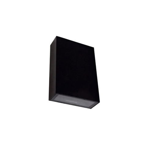 Kit 12 Arandela 2 Fachos Uso Externo Interno Led 4w Preto - Bco Quente