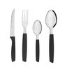 Jogo de Talheres Inox com 20 Peças Color Original Line:preto - 1