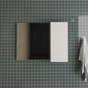 Ver imagem 3 de Espelheira para Banheiro 80cm com 1 Porta Bn3602 Branco - Tecno