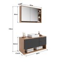 Ver imagem 3 de Gabinete de Banheiro 90cm com Espelheira e Cuba Artemis BA307/EP400 Yescasa