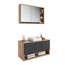 Ver imagem 5 de Gabinete de Banheiro 90cm com Espelheira e Cuba Artemis BA307/EP400 Yescasa