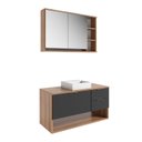 Ver imagem 2 de Gabinete de Banheiro 90cm com Espelheira e Cuba Artemis BA307/EP400 Yescasa