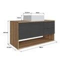 Ver imagem 7 de Gabinete de Banheiro 90cm com Espelheira e Cuba Artemis BA307/EP400 Yescasa