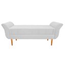 Ver imagem 3 de Recamier Estofado Ari 195cm King Size Corano Branco