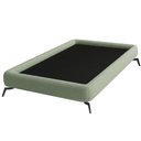 Ver imagem 1 de Cama Solteiro Pés Ferro 105cm Emma Bouclé Verde Claro - Nexta Casa