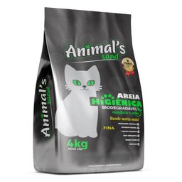 Areia Higienica para Gato Fina Biodegradavel 4kg - 4