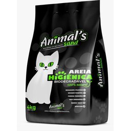 Areia Higienica para Gato Fina Biodegradavel 4kg - 1