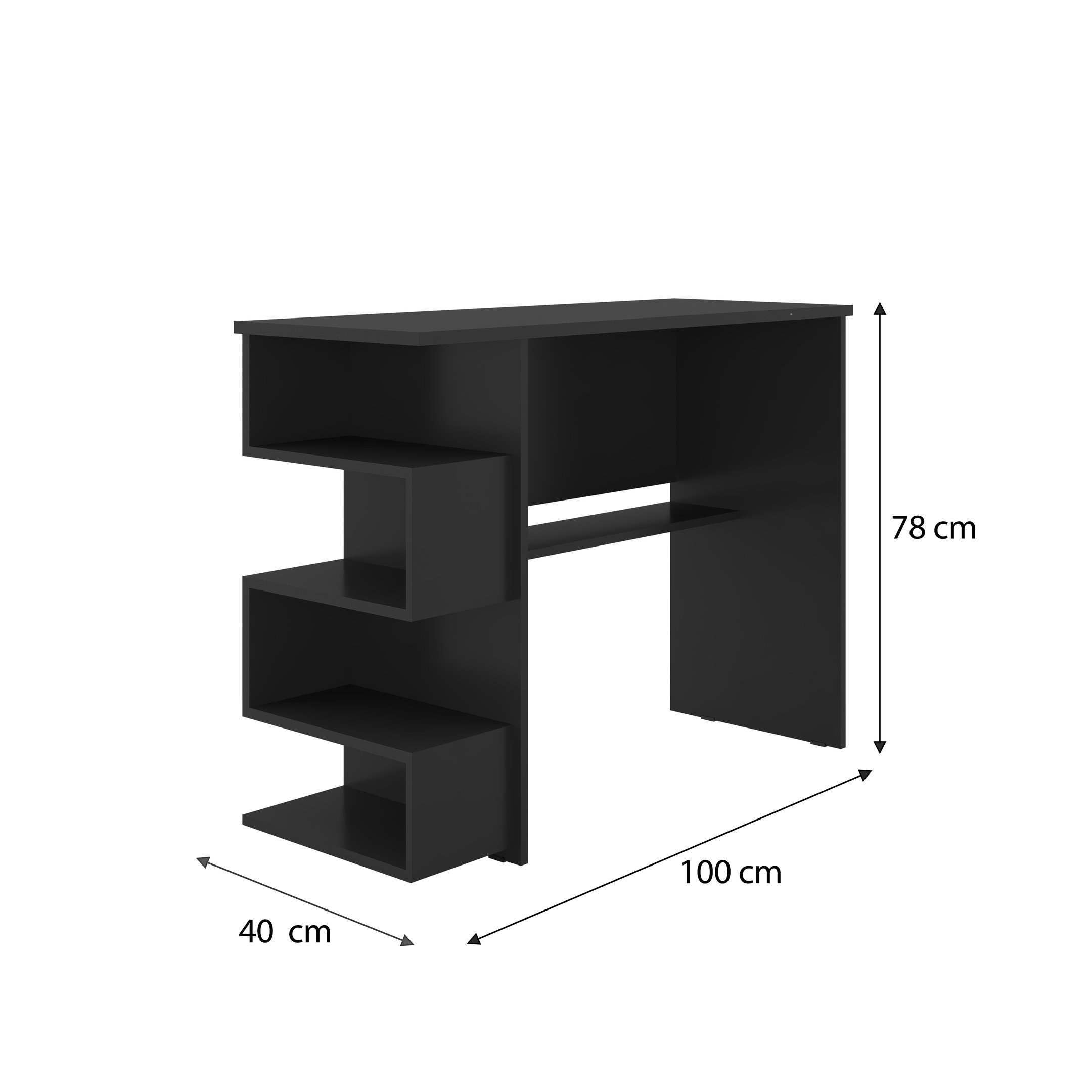 Mesa Computador Notebook Escrivaninha Home Office com Nicho - 3