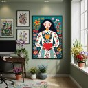 Ver imagem 2 de Quadro Decorativo Coração Alado 70x50cm Mold Preta