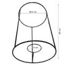 Suporte Torre Redonda para Kokedama (36x16) Preto Jc Jardim - 3