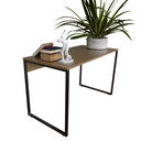 Ver imagem 2 de Mesa para Escritório Reta Industrial Cor Teca Grandis
