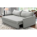 Ver imagem 1 de Sofá sem Caixa Retrátil e Reclinável 1,85m com Molas Kiara Linho Adonai Estofados