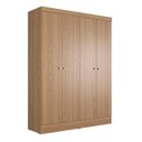 Ver imagem 5 de Guarda-roupa Solteiro 4 Portas Jacob 135 Cm - Carvalho