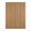 Ver imagem 4 de Guarda-roupa Solteiro 4 Portas Jacob 135 Cm - Carvalho