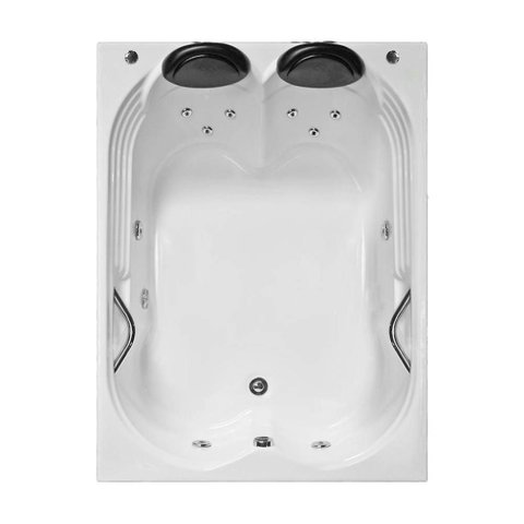 Banheira Dupla Olinda Completa com Hidro em Acrílico - 1.50x1.20x0.40 - 127v